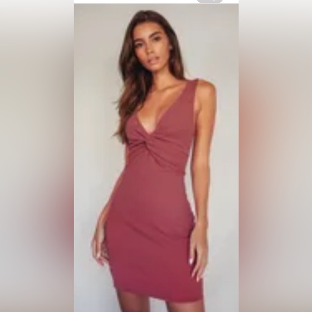 Lulus Must be a twist of fate mini Dress- NWT